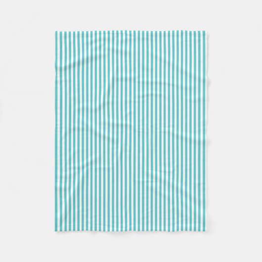 Couverture Polaire Rayures bleues et blanches d'Aqua (Devant)