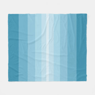 Couverture Polaire Rayures Bleues Turquoise Télégant