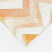 Couverture Polaire Rayures Chevron Orange Pêche (Coin)