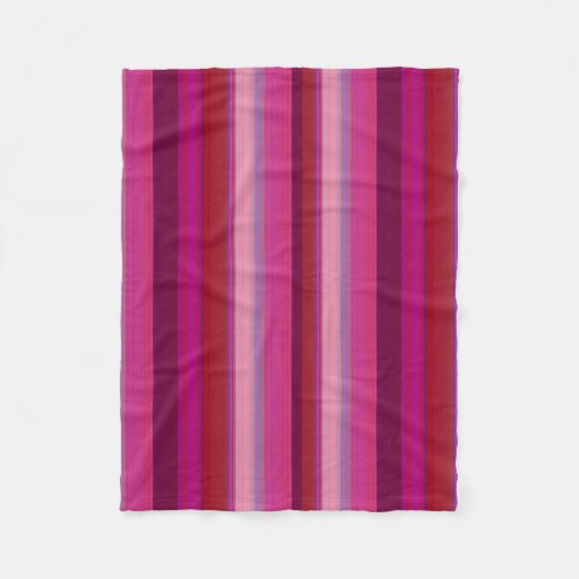 Couverture Polaire Rayures de bonbon (Devant)