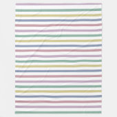 Couverture Polaire Rayures de bonbons rétro (Devant)