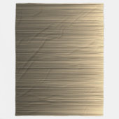 Couverture Polaire Rayures de brun et de crème (Devant)