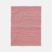 Couverture Polaire Rayures de corail clair (Devant)