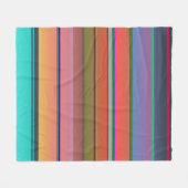 Couverture Polaire Rayures de coucher de soleil (Devant (Horizontal))
