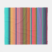 Couverture Polaire Rayures de coucher de soleil (Devant (Horizontal))