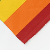 Couverture Polaire Rayures de couleur arc-en-ciel (Coin)