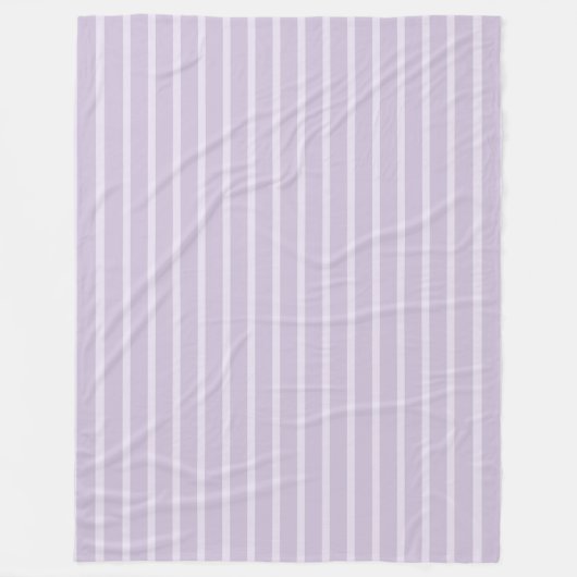 Couverture Polaire Rayures de lavande violette (Devant)