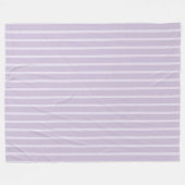 Couverture Polaire Rayures de lavande violette (Devant (Horizontal))