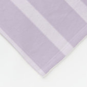 Couverture Polaire Rayures de lavande violette (Coin)