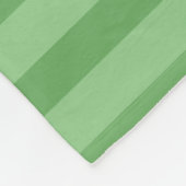 Couverture Polaire Rayures De Sage Clair Et Sombre (Coin)