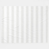 Couverture Polaire Rayures de toile grises molles de regard (Devant (Horizontal))