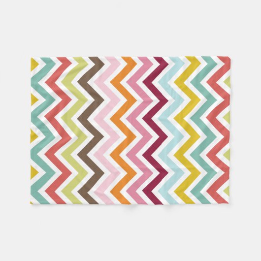 Couverture Polaire Rayures de zigzag de Chevron (Devant (Horizontal))