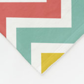 Couverture Polaire Rayures de zigzag de Chevron (Coin)