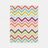 Couverture Polaire Rayures de zigzag de Chevron (Devant)