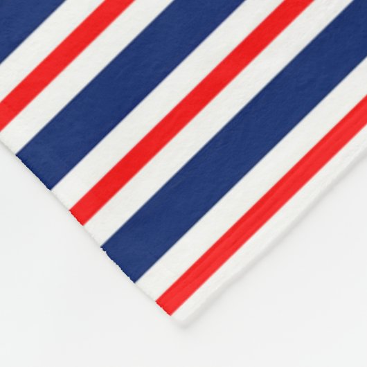 Couverture Polaire Rayures d'été Monogramme Océan (Coin)