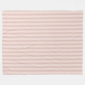 Couverture Polaire Rayures doubles roses (Devant (Horizontal))