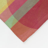 Couverture Polaire Rayures et cercles multicolores (Coin)