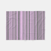 Couverture Polaire Rayures Gris Violet (Devant (Horizontal))