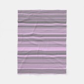 Couverture Polaire Rayures Gris Violet (Devant)