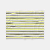 Couverture Polaire Rayures grises et jaunes (Devant (Horizontal))