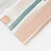 Couverture Polaire Rayures grises pâles de lavage d'aquarelle de (Coin)