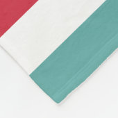 Couverture Polaire Rayures horizontales larges d'arc-en-ciel Girly (Coin)