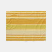 Couverture Polaire Rayures Jaune Ensoleillé (Devant (Horizontal))