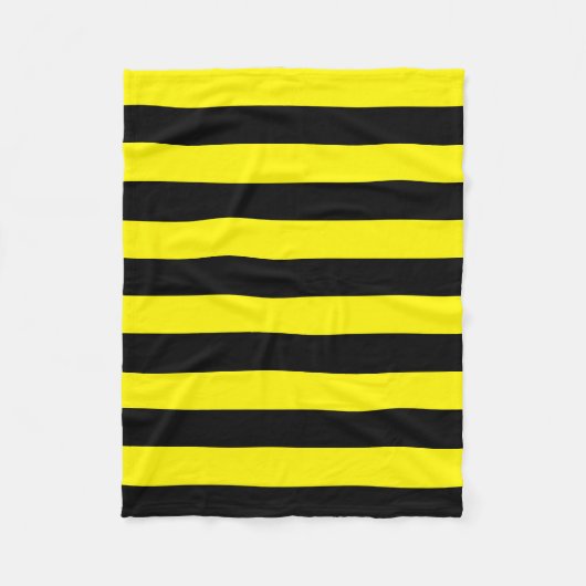 Couverture Polaire Rayures jaunes et noires (Devant)