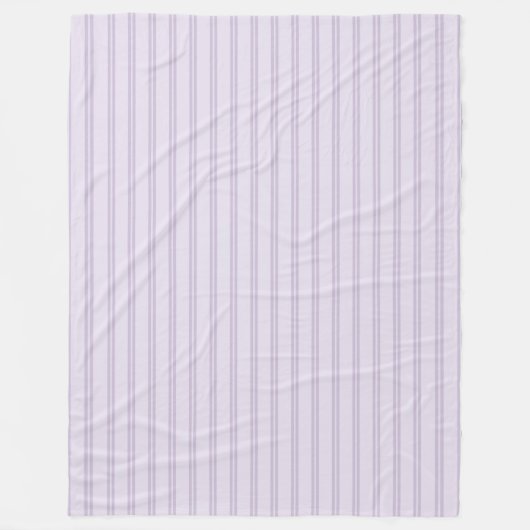 Couverture Polaire Rayures lavande violet (Devant)