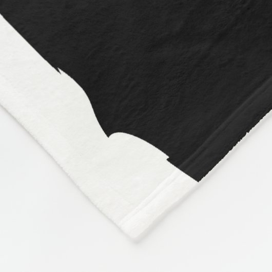 Couverture Polaire Rayures noires et blanches (Coin)