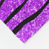 Couverture Polaire Rayures pourpres au néon nommées de zèbre de (Coin)