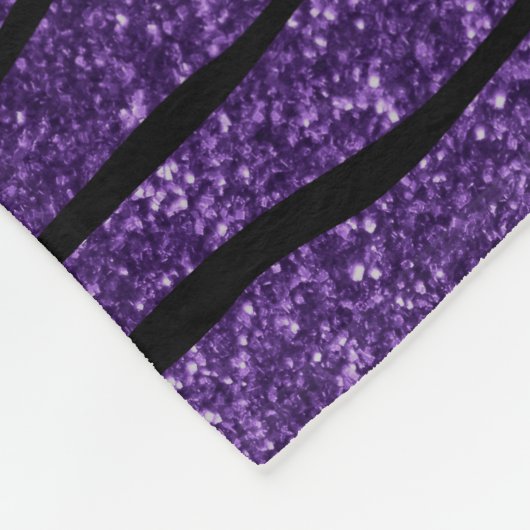 Couverture Polaire Rayures pourpres nommées faites sur commande de (Coin)