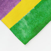 Couverture Polaire Rayures pourpres peintes à la main d'or vert de (Coin)