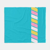 Couverture Polaire Rayures Rétro 80 (Devant (Horizontal))