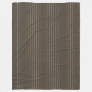 Couverture Polaire rayures rétro Brown