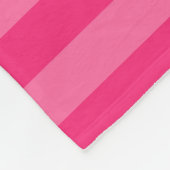 Couverture Polaire Rayures rose pâle et rose chaud (Coin)