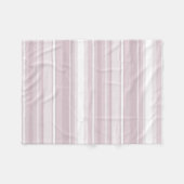 Couverture Polaire Rayures rose quartz rose (Devant (Horizontal))