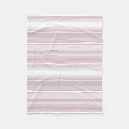 Couverture Polaire Rayures rose quartz rose (Devant)