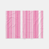 Couverture Polaire Rayures roses (Devant (Horizontal))