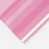 Couverture Polaire Rayures roses (Coin)