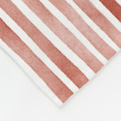Couverture Polaire Rayures rouges blanches (Coin)