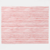 Couverture Polaire Rayures rouges et blanches (Devant (Horizontal))