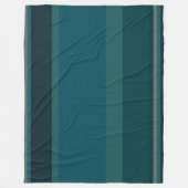 Couverture Polaire Rayures sarcelle (Devant)