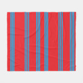 Couverture Polaire Rayures Sea Breeze (Devant (Horizontal))