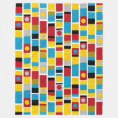 Couverture Polaire Rayures Totem (Devant)