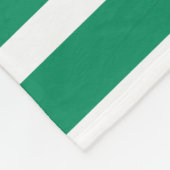 Couverture Polaire Rayures | vert et blanc | | personnalisable (Coin)