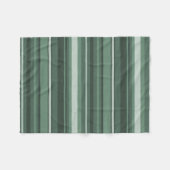 Couverture Polaire Rayures vert sauge (Devant (Horizontal))