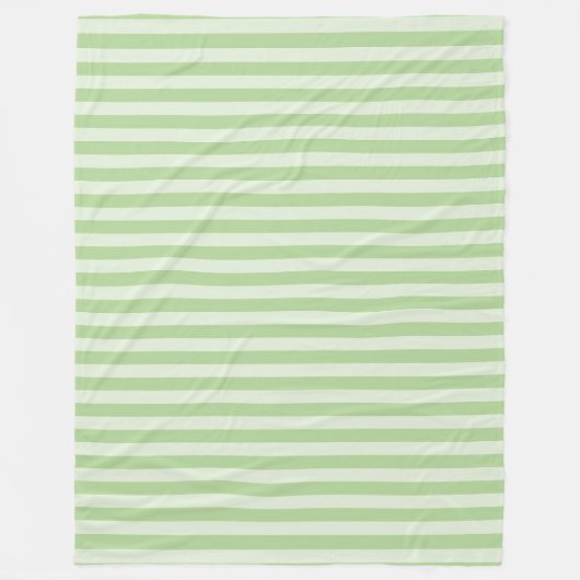 Couverture Polaire Rayures Vertes (Devant)