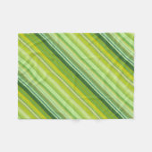 Couverture Polaire Rayures vertes et jaunes (Devant (Horizontal))