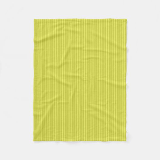Couverture Polaire Rayures Verticales Chartreuse Jaune Vert (Devant)